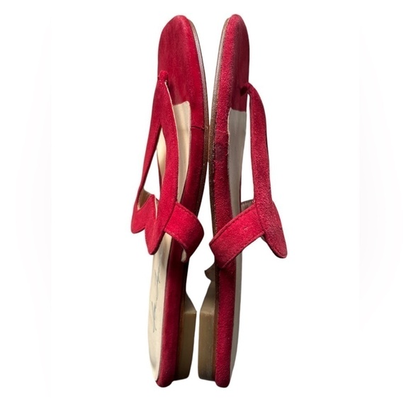 Isa Tapia red suede “Te Amo “ shoes size 37/7 - Picture 3 of 7